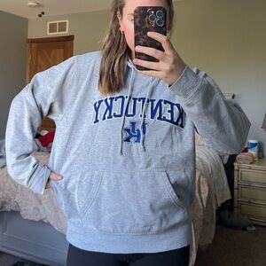 Vintage University of Kentucky J America Light Gray Hoodie